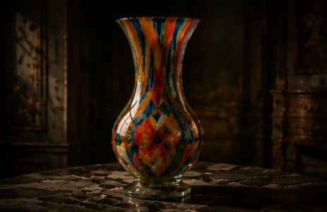 Murano glass vase